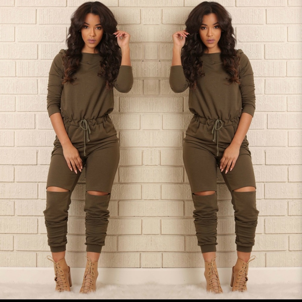 Olive jumpsuit